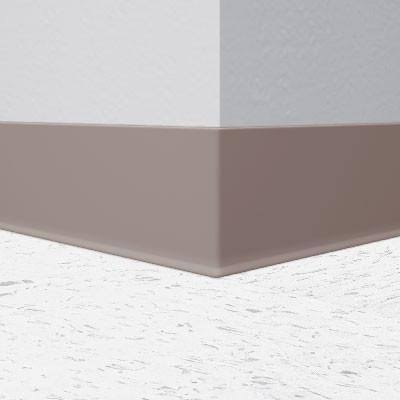 Dark Beige Vinyl Cove Molding with Toe Z482