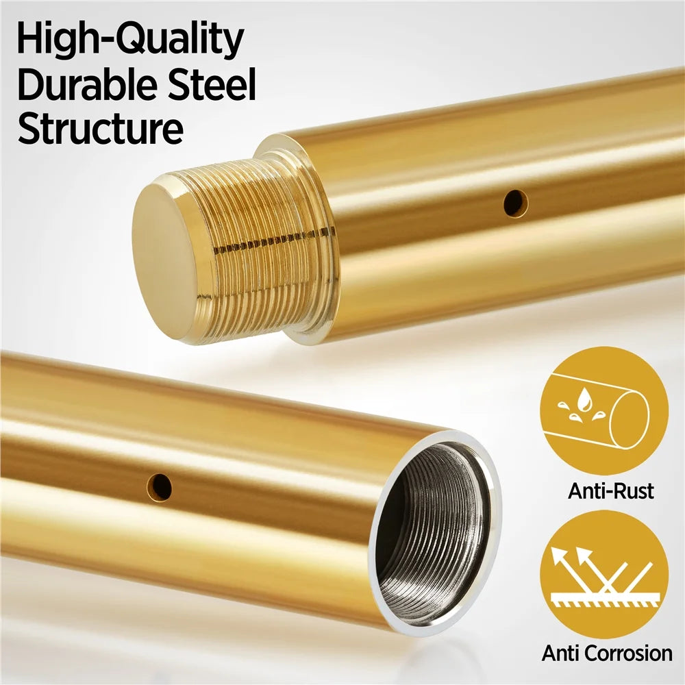 Gold Spinning Dance Pole with Adjustable Height B56382