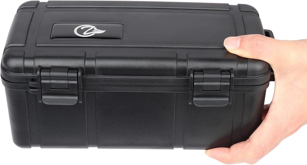 Black Storage Box with Easy Grip Handle ABS Plastic Pack of 2 Y45754