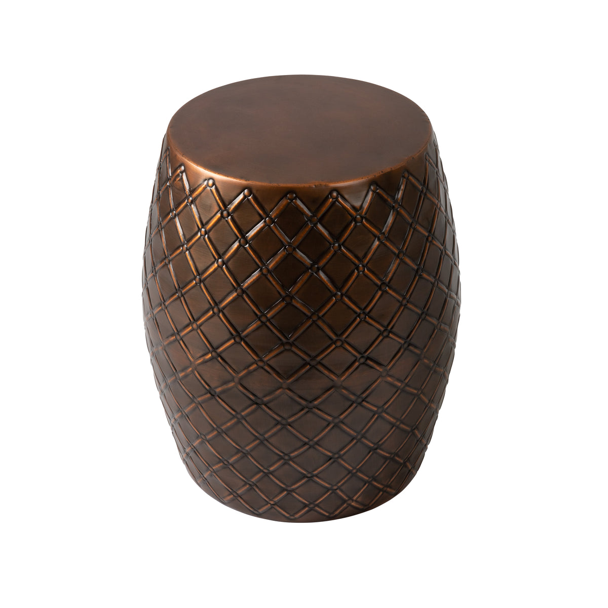 Copper Finish Metal Outdoor Accent Table U403