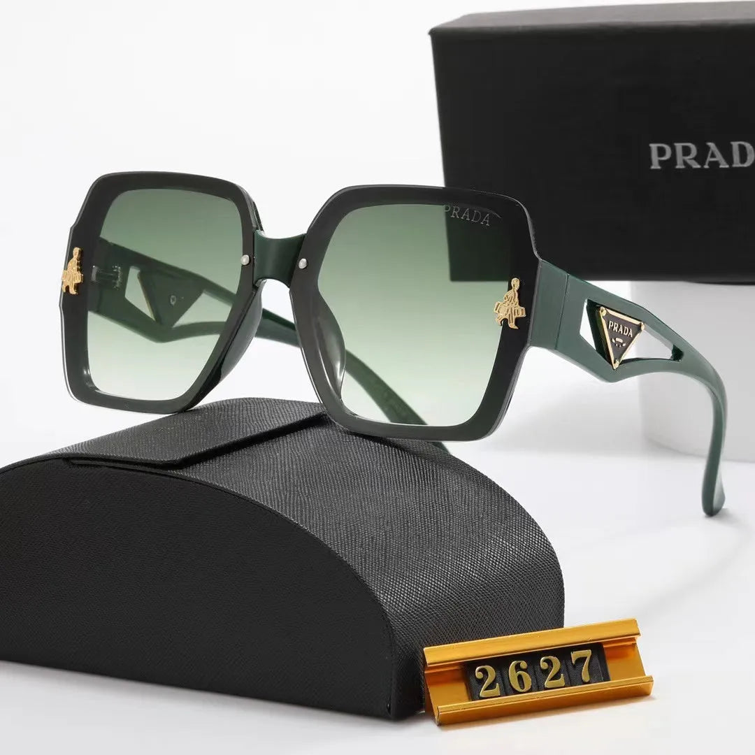 Polarized Triangular Hollow Temple Sunglasses J180895