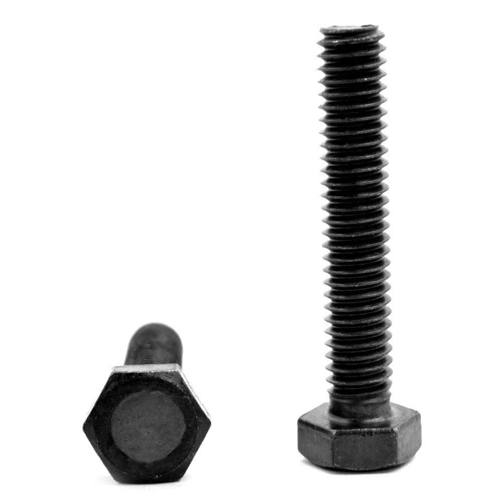7/16x22-14 x 1 1/2x22 Coarse Thread Grade 5 Hex Tap Bolt Medium Carbon Steel Black Oxide Pk 100 R669