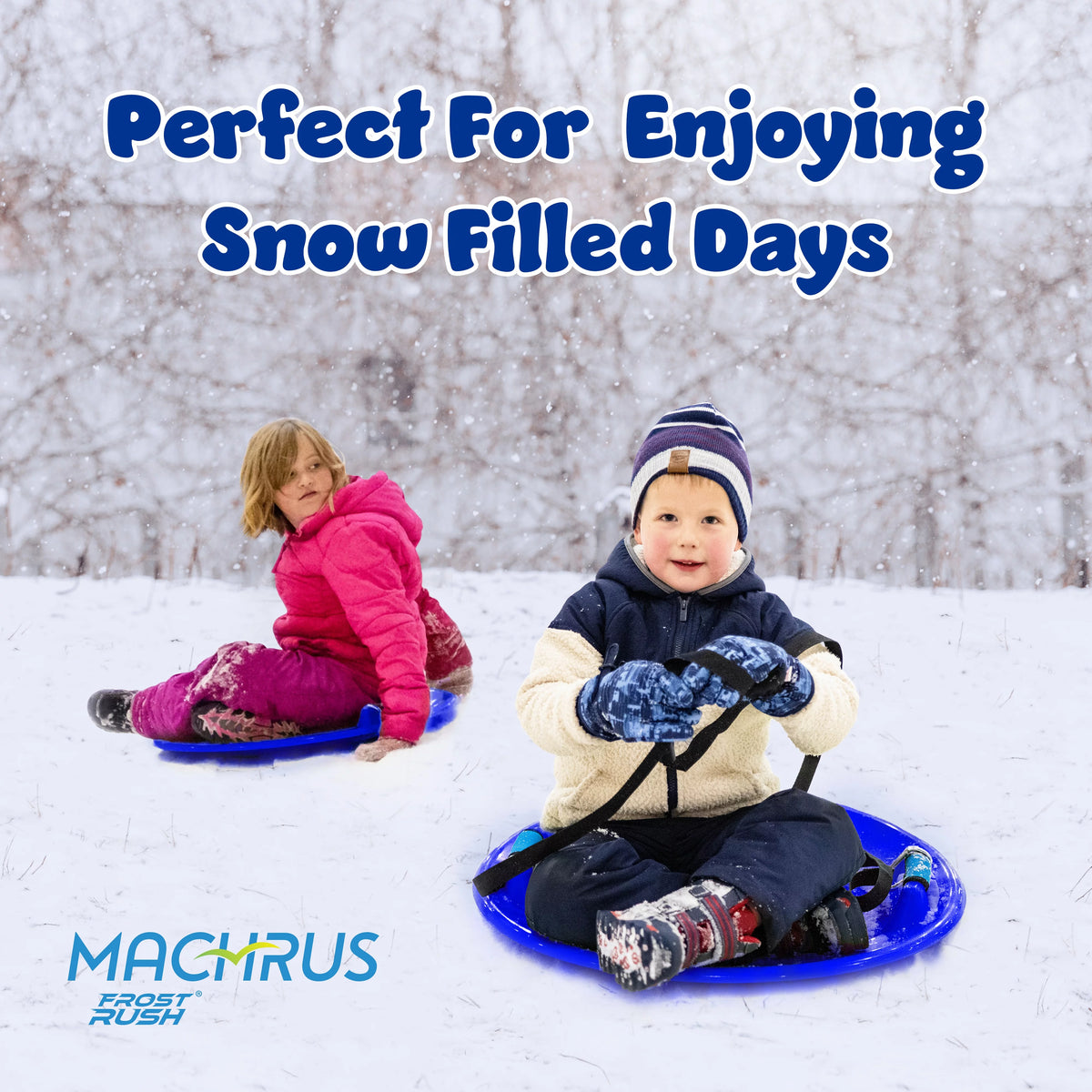 Large Arctic Winter Snow Sled with Foam Grips and Handles I66167