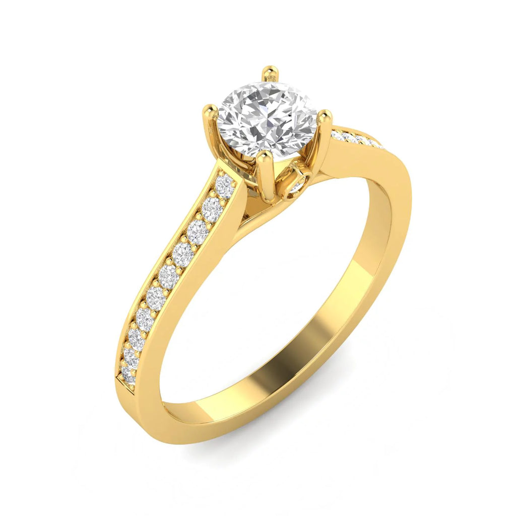Diamond Engagement Ring in 10k Yellow Gold N221
