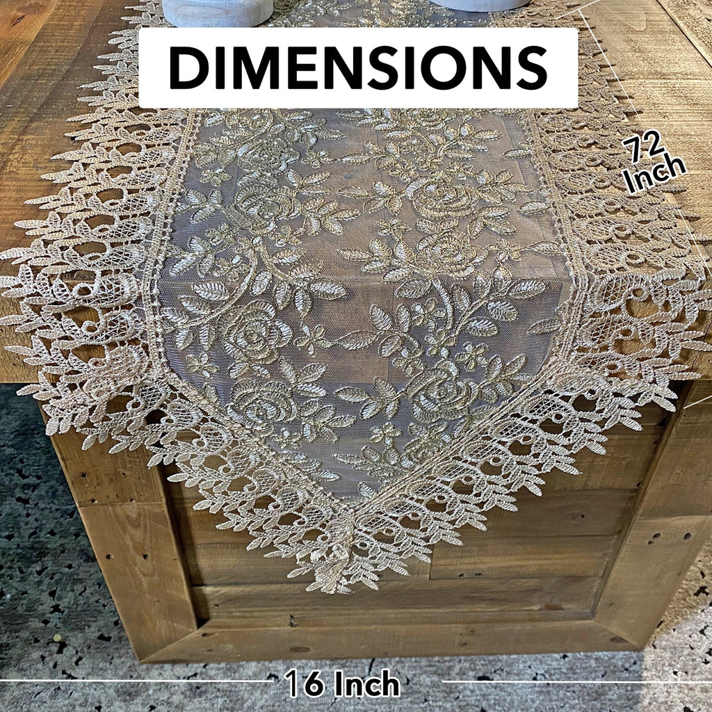 100% Polyester Lace Table Runner G9959