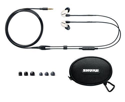 White Sound Isolating Earphones with Remote + Mic V1272