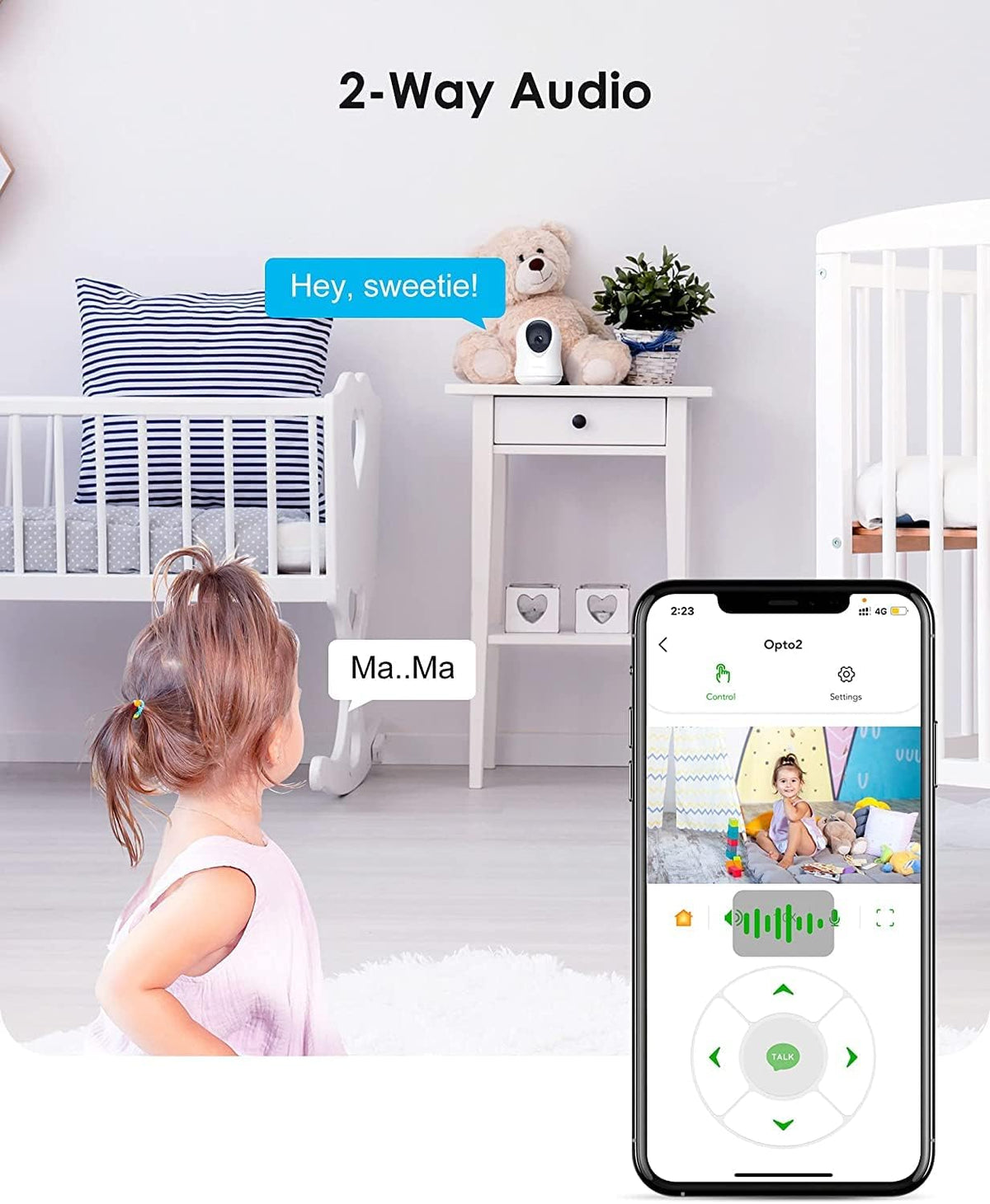 1080P HomeKit Indoor Security Camera with Night Vision and 2-Way Audio O2843