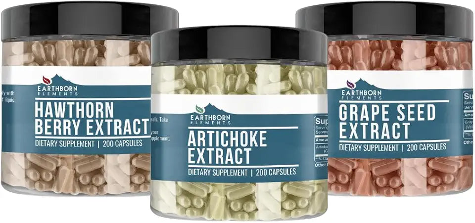 Grape Seed, Artichoke & Hawthorn Berry Extract Capsules L4756