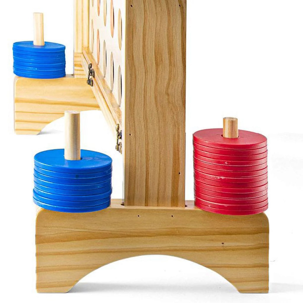 Giant Connect 4 Game Wooden Family Game Q912988