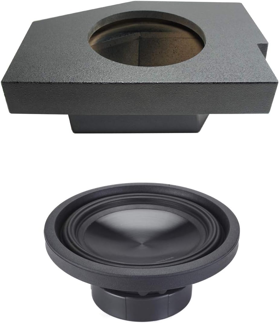 Alpine SWT-10S2 Single 10" Rhino Coated Sub Box Enclosure Q906