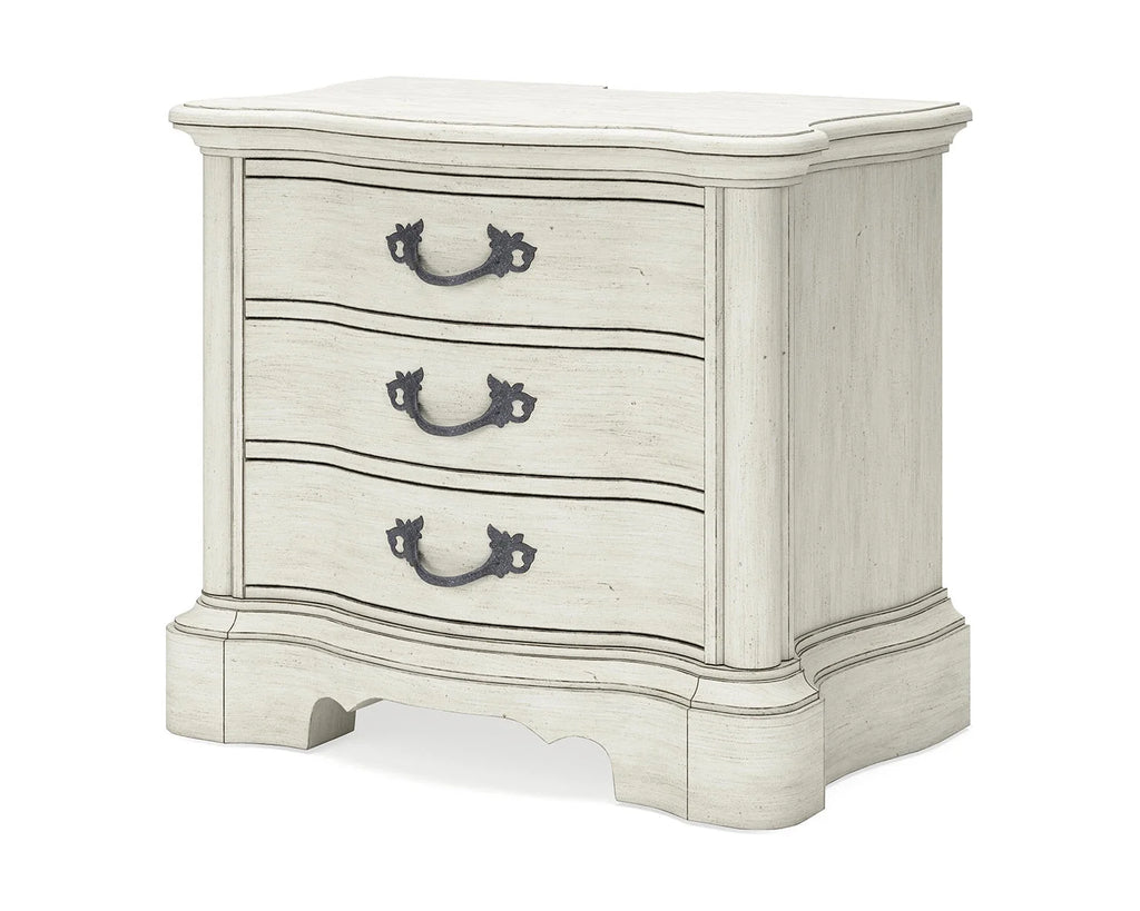 Antique White 3 Drawer Nightstand M78763