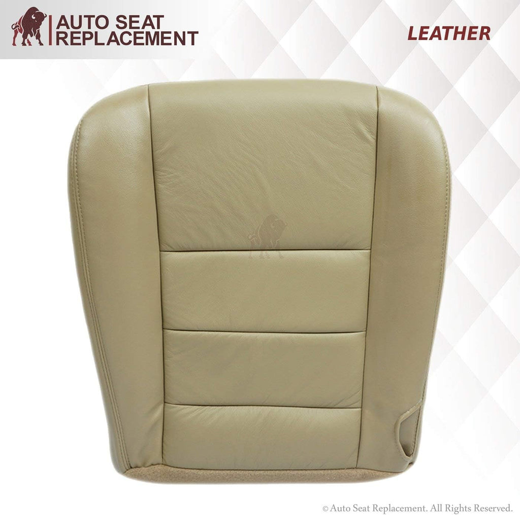 Leather Seat Cover for Ford F250 F350 in Medium Parchment Tan Driver & Passenger N328