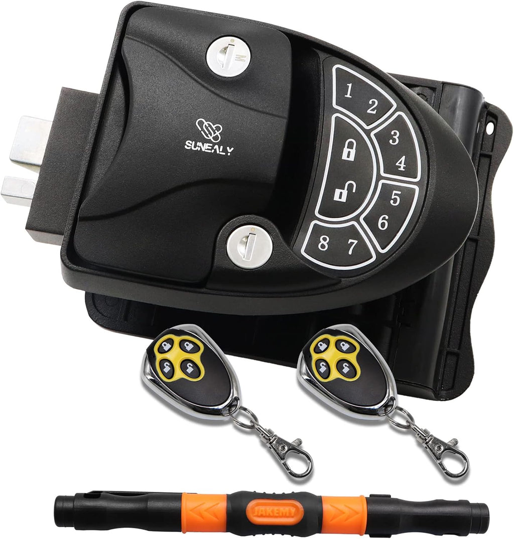 RV Keyless Entry Door Lock with Backlit Keypad and 2 Fobs G144