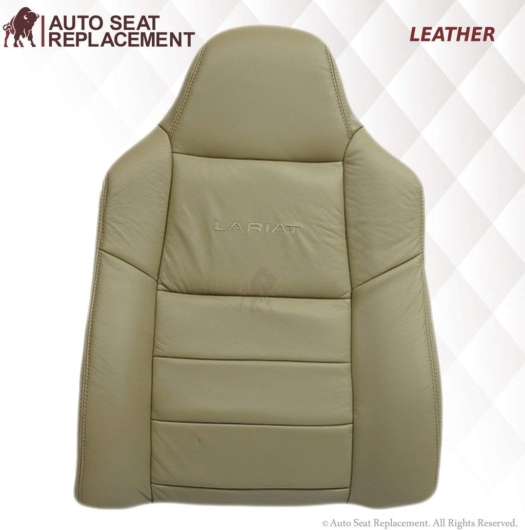 Leather Seat Cover for Ford F250 F350 in Medium Parchment Tan Driver & Passenger N328