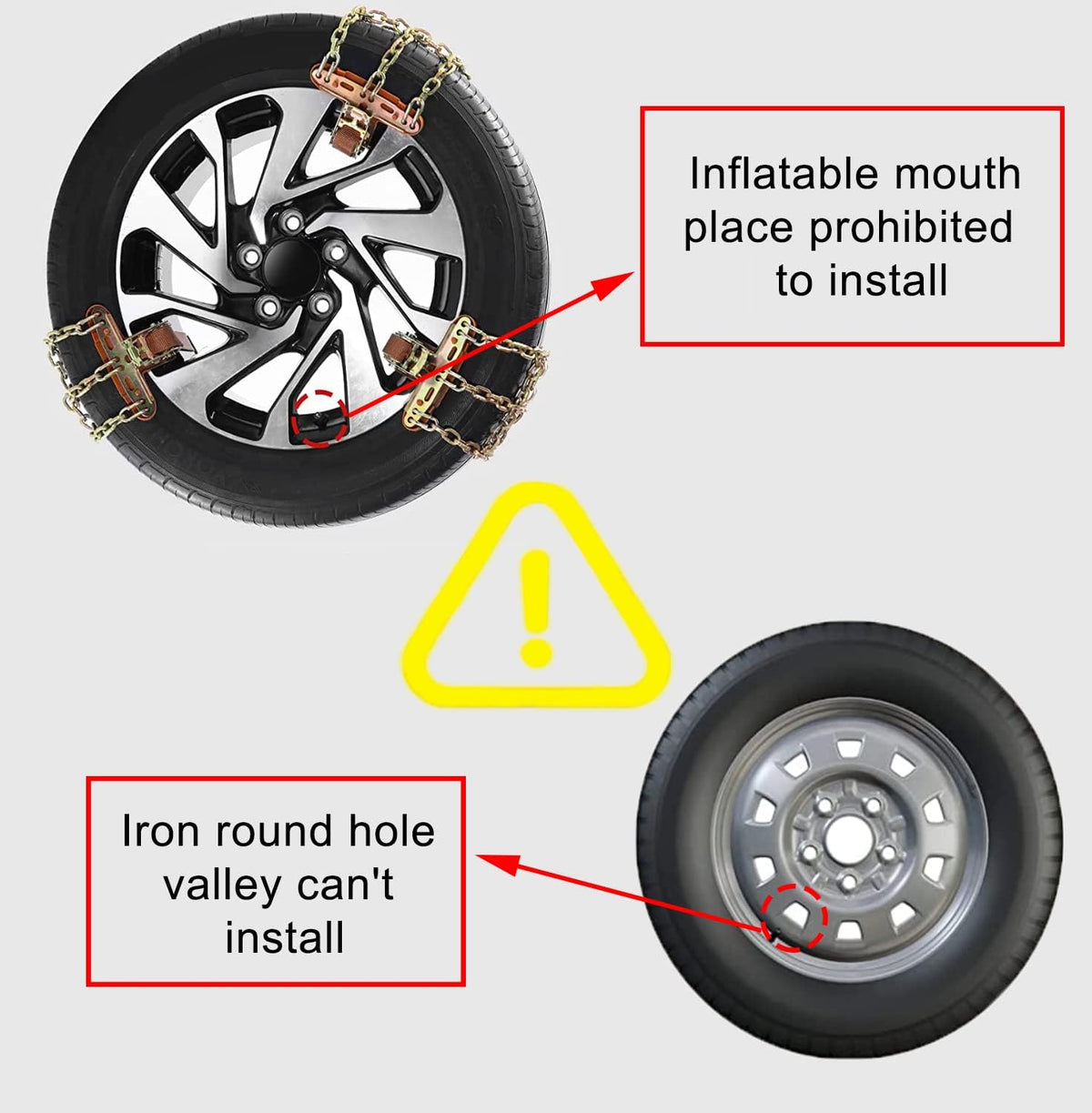 Snow Tire Chains 8 Pack N43100