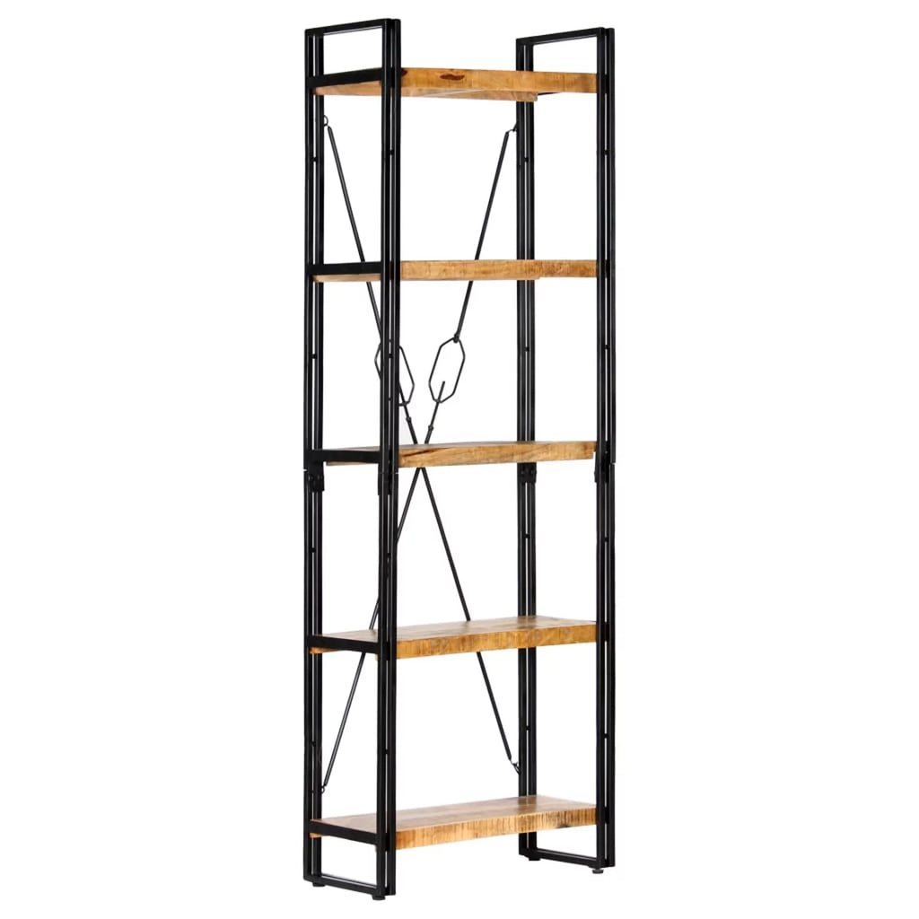 5-Tier Solid Mango Wood Bookcase Q4469