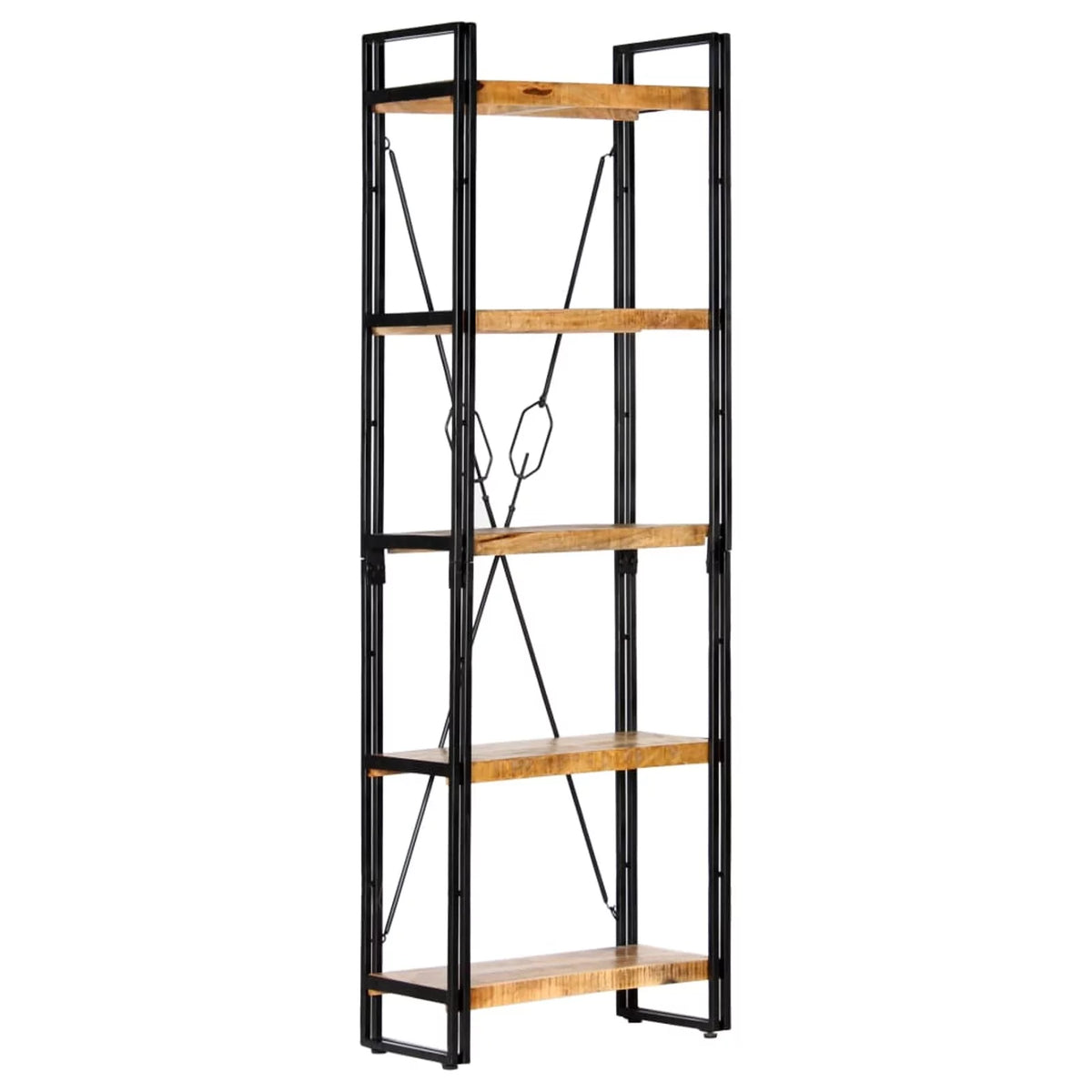 5-Tier Solid Mango Wood Bookcase Q4469
