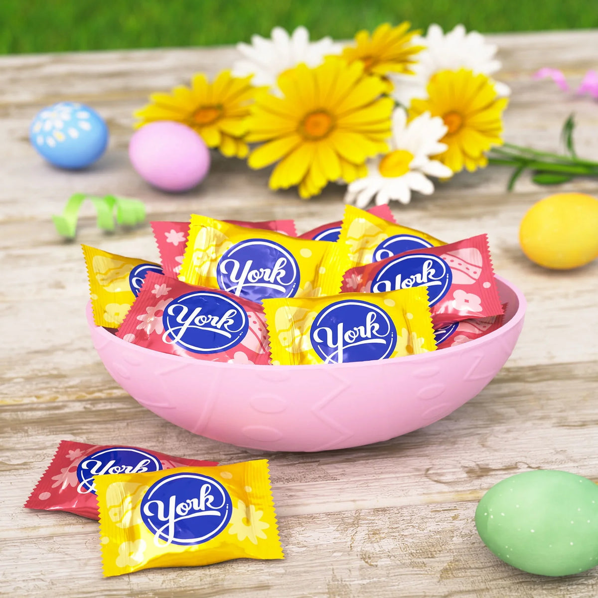 Dark Chocolate Peppermint Patties Eggs Candy, Bag 9.6 oz B2093