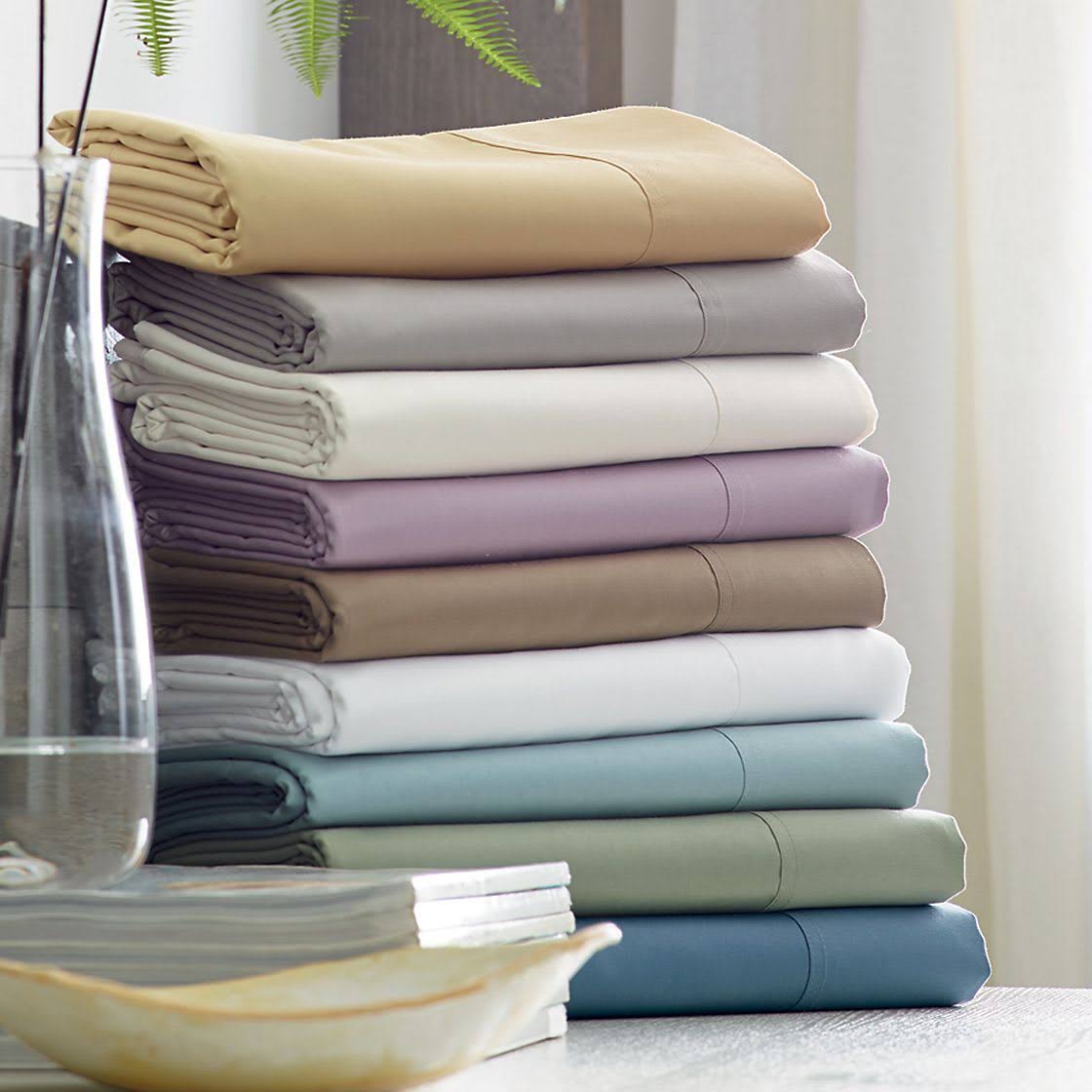 Midnight Blue 450 Thread Count Supima Cotton Sateen California King Deep Pocket Sheet P132584