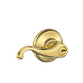 Bright Brass Keyed Door Lever R314647
