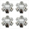 Chrome Wheel Rim Center Hub Cap (4) F124