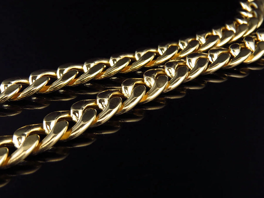 10K Yellow Gold Miami Cuban Link Necklace Chain 28"-36" A535230