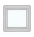 16" x 16" Double Pane Non-Opening Tempered Low-E Glass White Vinyl Window J1369
