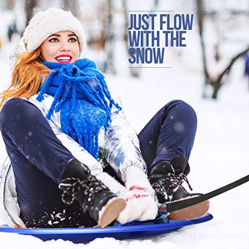 Large Arctic Winter Snow Sled with Foam Grips and Handles I66167