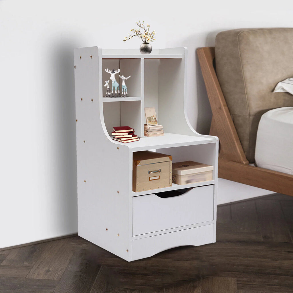 Wooden Nightstand with Drawer D105