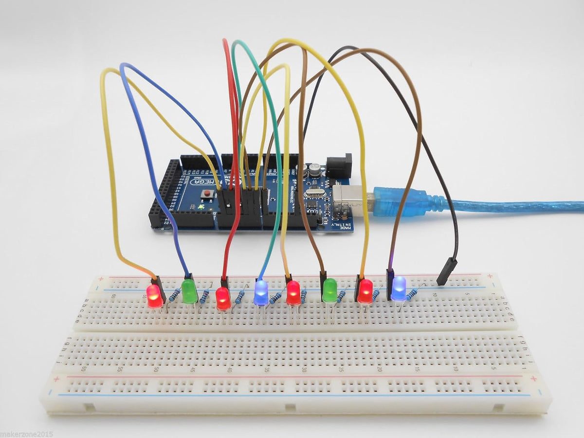 Mega2560 LCD1602 Servo Stepper Motor Sensors Breadboard Jumper Wire Resistor Capacitor Transistor STEM Electronic Projects Starter Kit C890