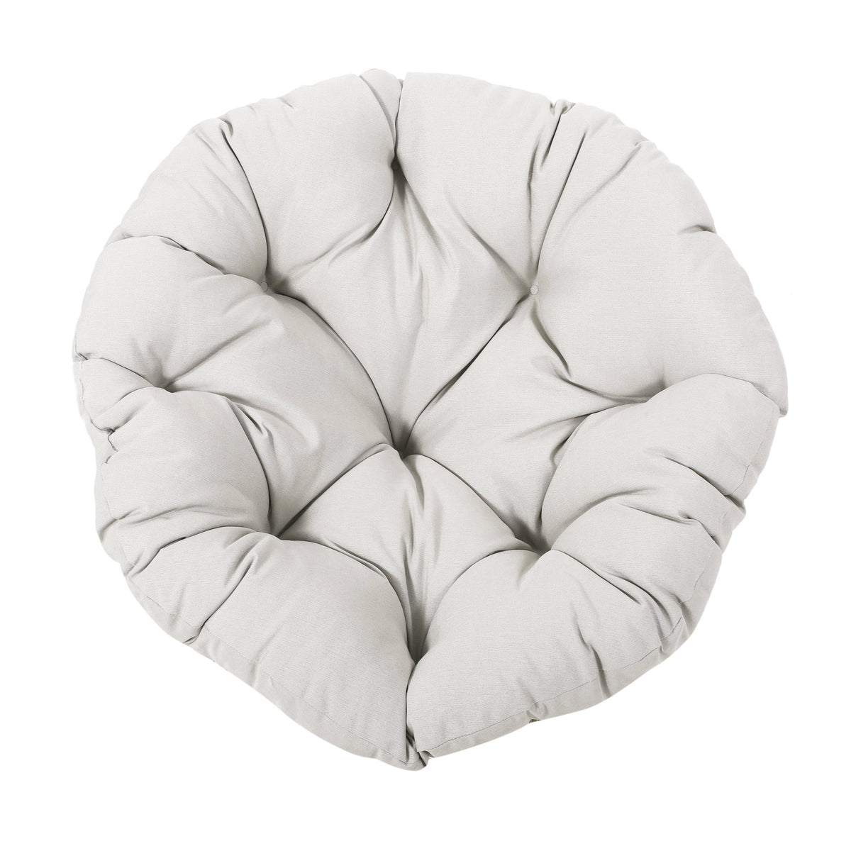 Papasan Swivel Chair Cushion Light Brown and Beige X81903