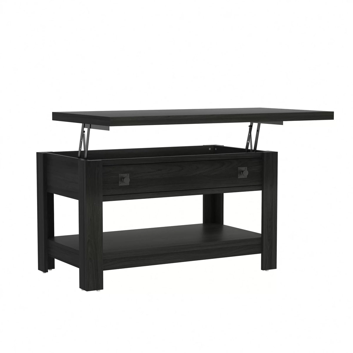 Black Wood Lift Top Coffee Table I919870