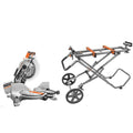 15 Amp 10 in. Dual Miter Saw with Stand D335