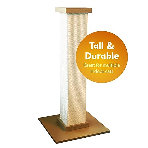 Beige Large 32 Inch Sisal Fiber Scratching Post H40464