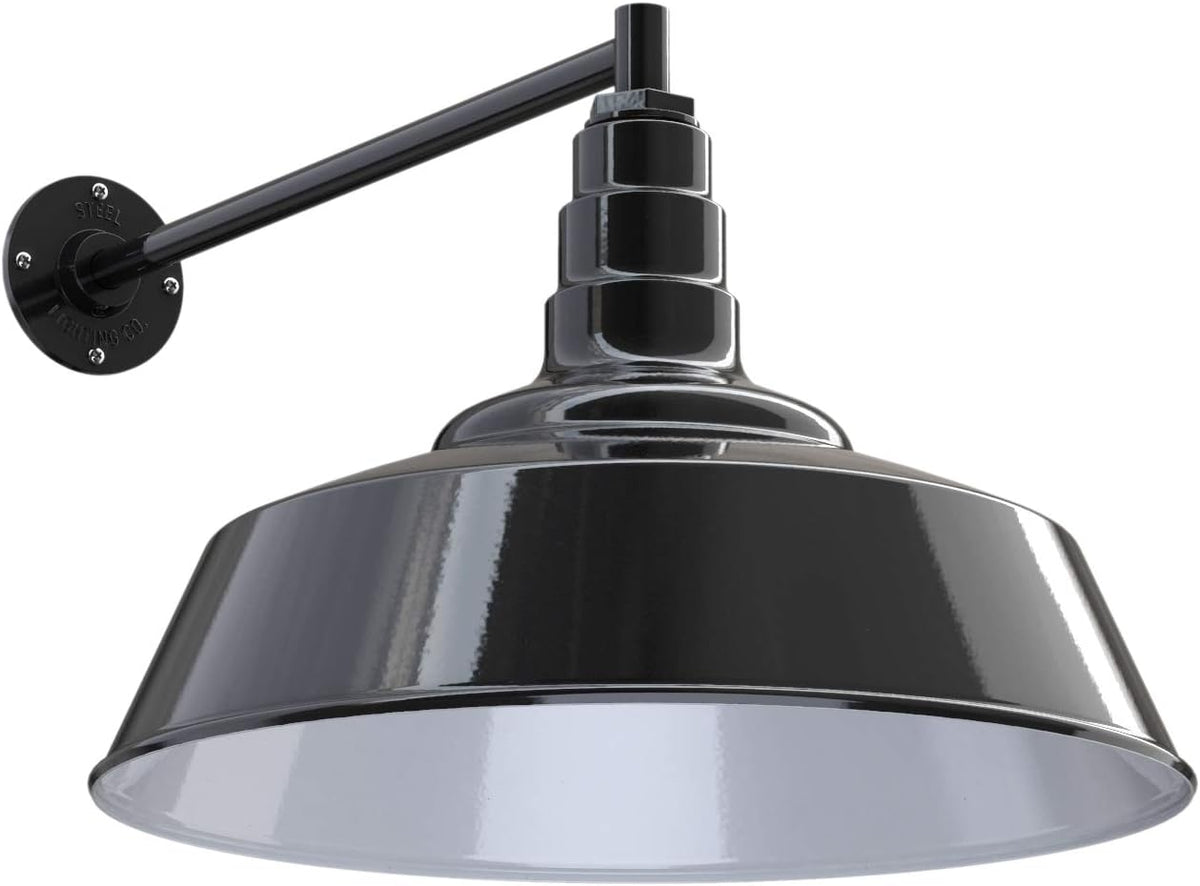 20 inch Dome Gooseneck Outdoor Wall Mounted Barn Light I60910