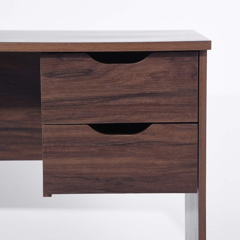 Computer Desk with Drawer 35.4 in Wood Workstation K539605