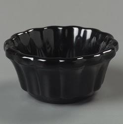 Black Scalloped Melamine Ramekin 3 oz. 48/Case E89848