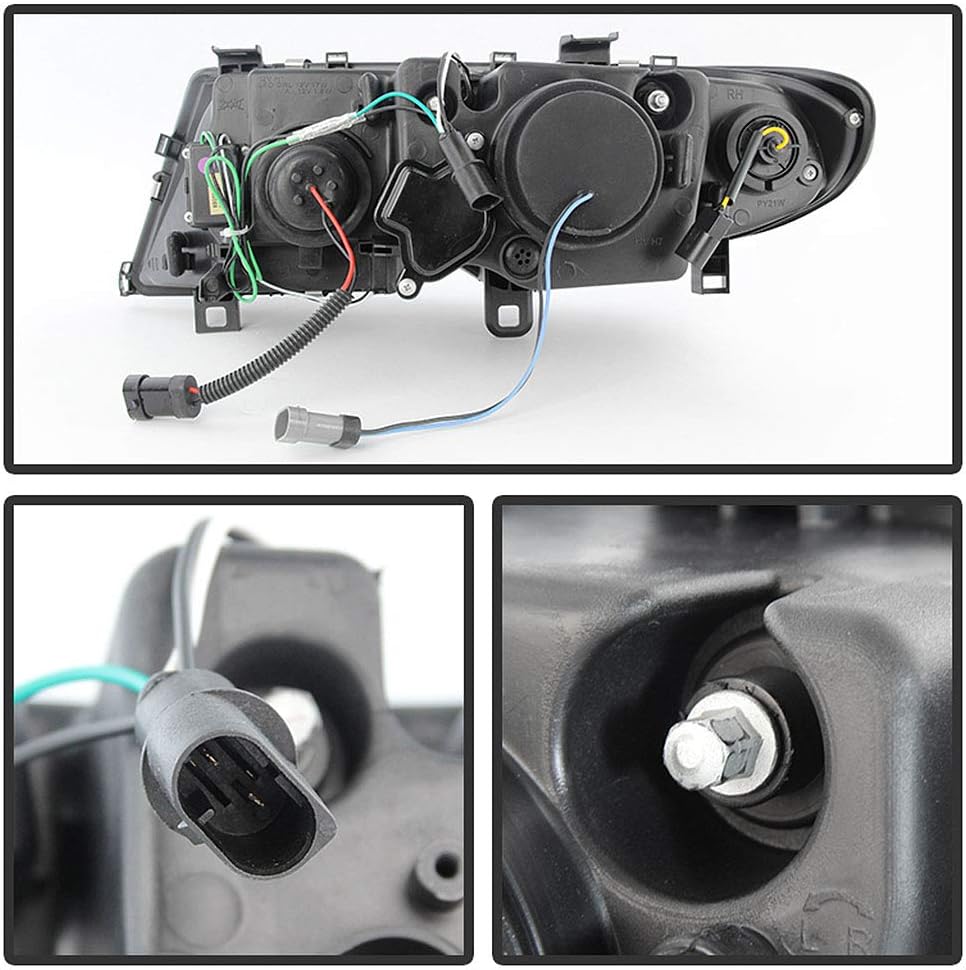 Black Projector Headlights Assembly K595