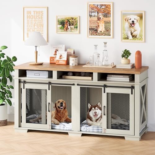 71" Dog Crate with 3 Storage Drawers & Removable Divider C8983