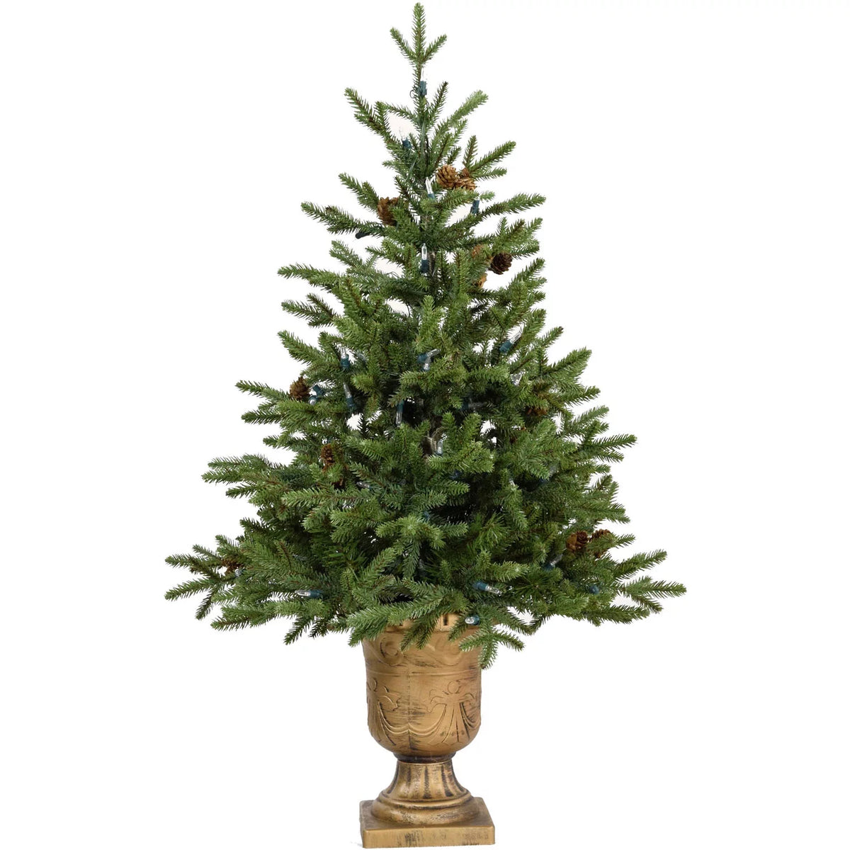 4-Ft. Noble Fir Artificial Tree with Metallic Urn Base X929511