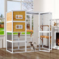 Large Cat Enclosure with Waterproof Cover and Sunshine Panel Roof, 72 inch C927150