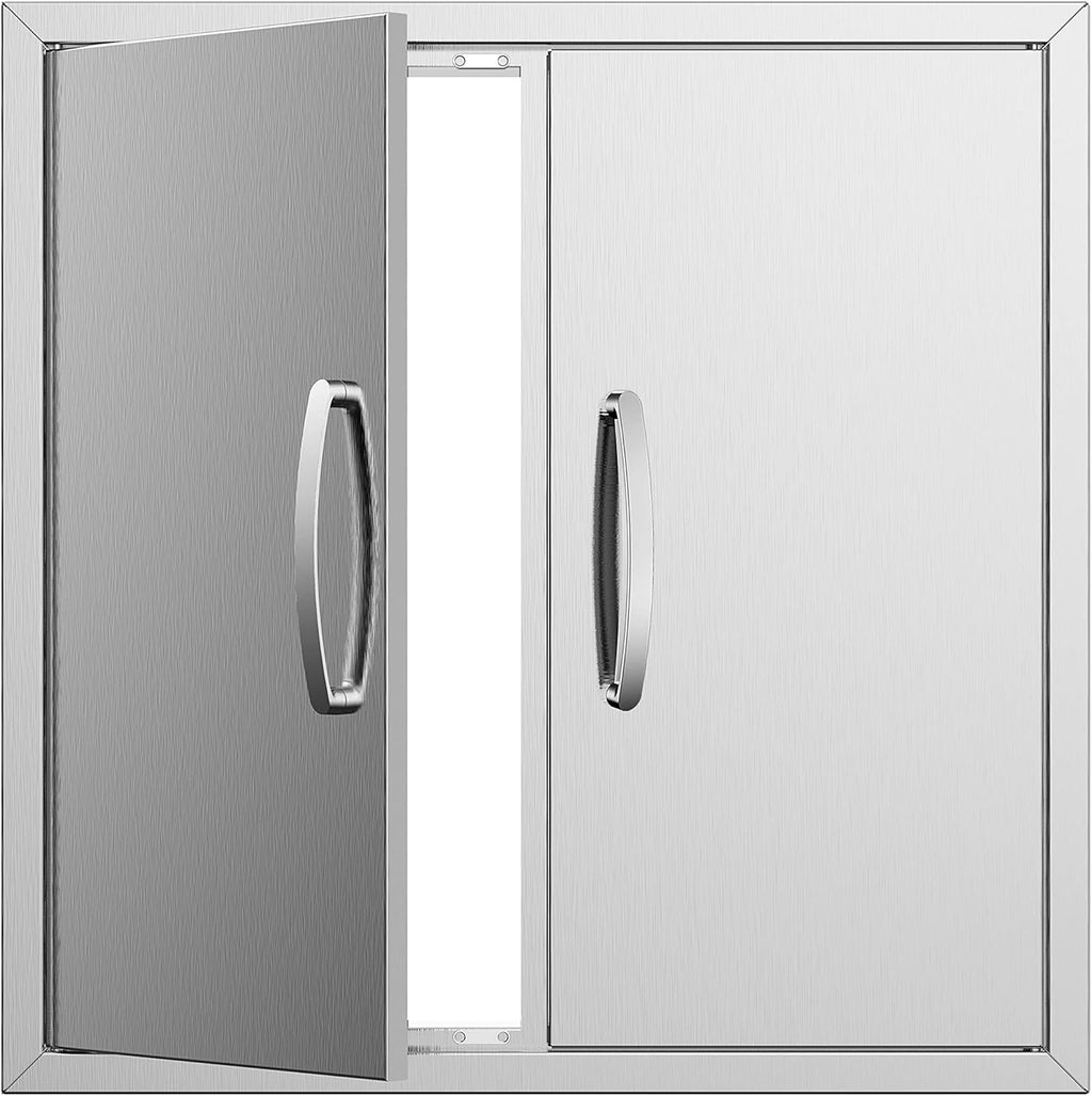 Stainless Steel 24''W x 24''H Outdoor Kitchen Doors U70465
