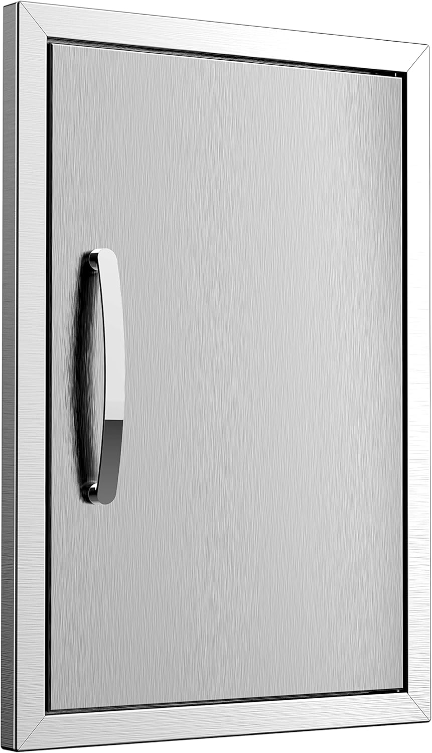 Stainless Steel 24''W x 24''H Outdoor Kitchen Doors U70465