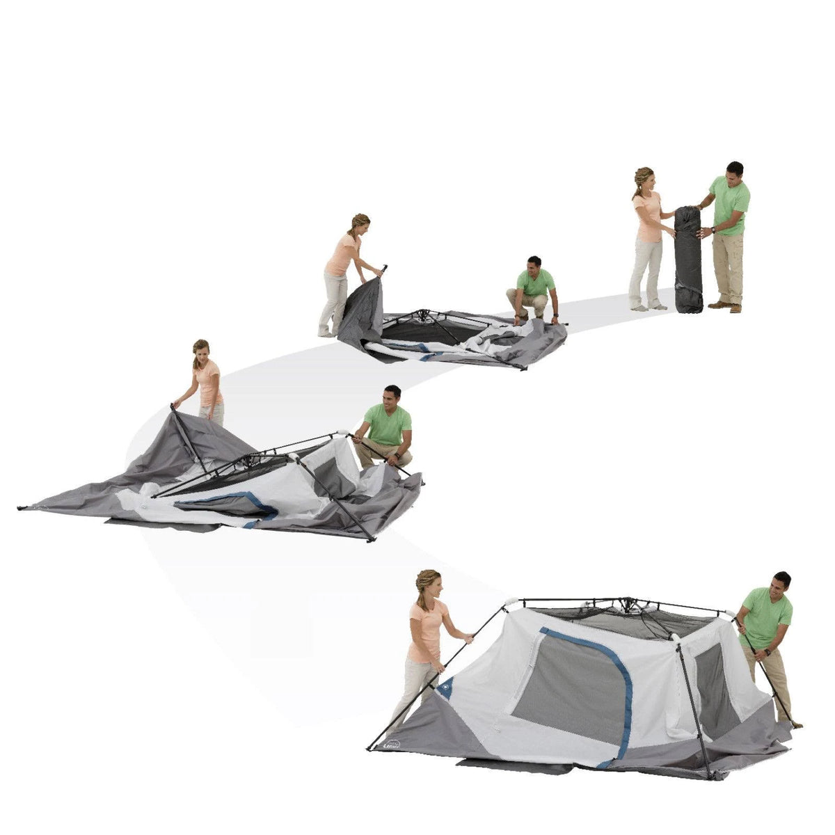 6-Person Instant Cabin Tent with LED Light V6980