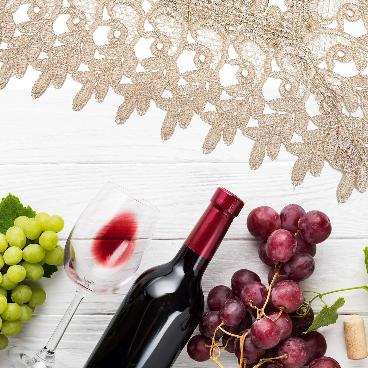 100% Polyester Lace Table Runner G9959