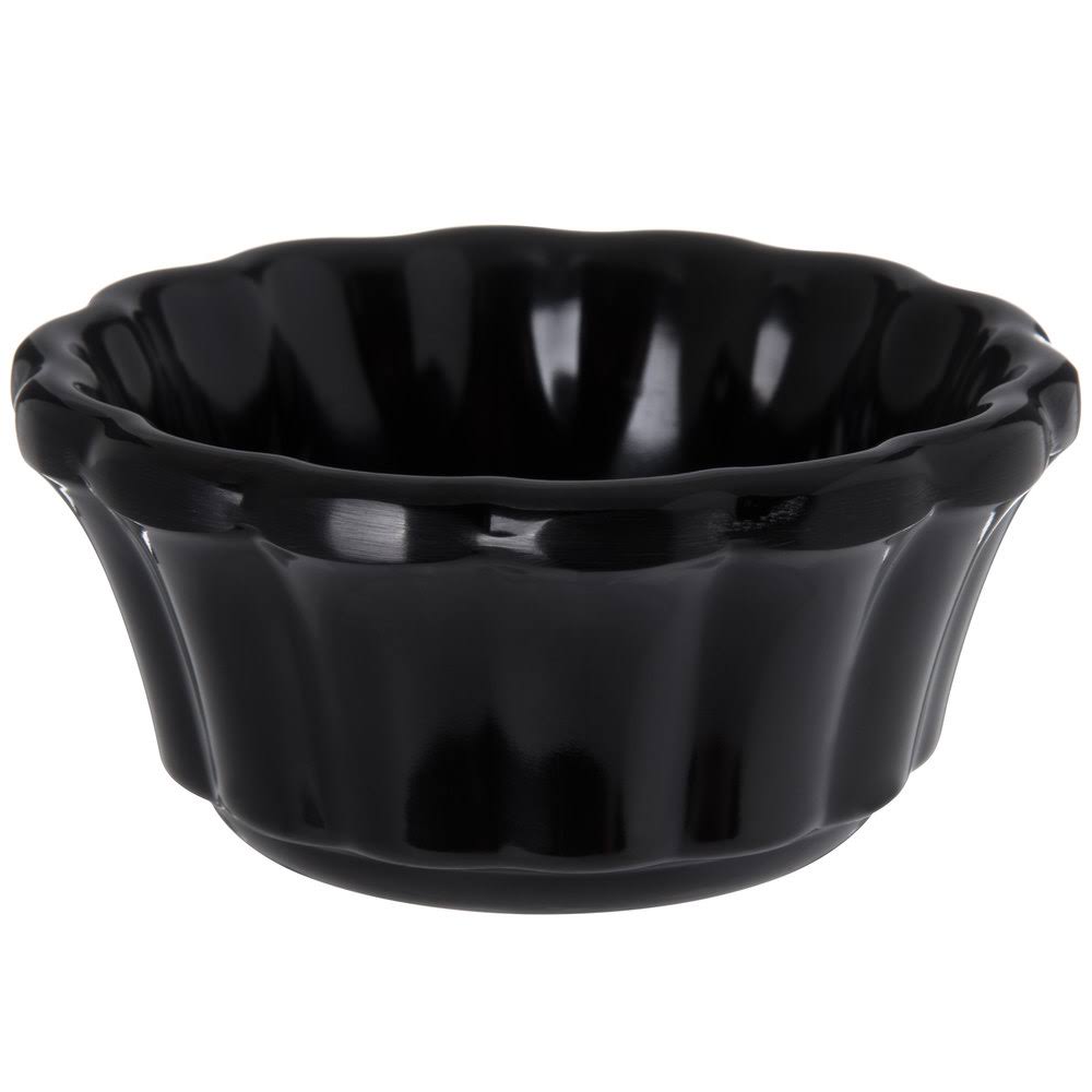 Black Scalloped Melamine Ramekin 3 oz. 48/Case E89848