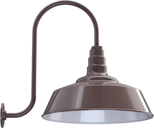 20 inch Dome Gooseneck Outdoor Wall Mounted Barn Light I60910
