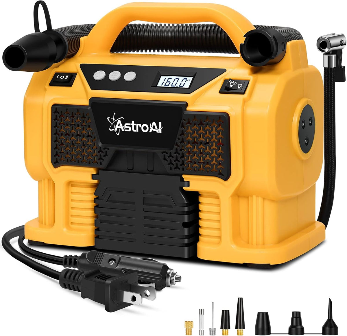 Portable Cordless Tire Inflator 160 PSI with LCD Pressure Gauge C181388