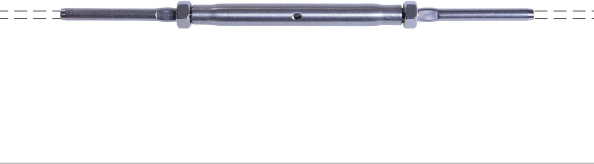 Stainless Steel Hand-Crimp Stud Turnbuckle Tensioner for 3/16 Cable Railing M1913