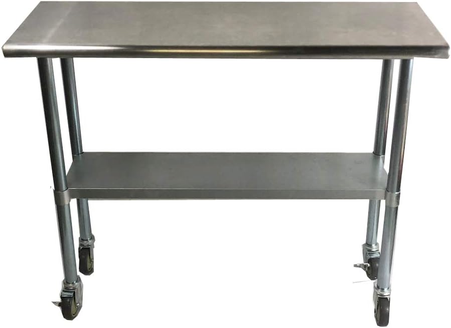 Stainless Steel Work Prep Table 24 x 30 with Wheels M183